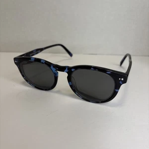 Warby Parker Hayes W 174 Round Blue Havana Sunglasses 51-21-145 FRAME ONLY - Picture 1 of 5
