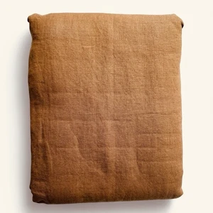 West Elm European Flax Linen Curtains One Panel 48x108” Lined Pole Pocket Tab - Picture 1 of 9