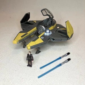 Star Wars Transformers Anakin Skywalker Jedi Starfighter Hasbro 2006 Completo - Imagen 1 de 9