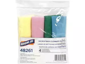 Genuine Joe All-Purpose Cleaners Color-Coded Microfiber Cleaning Cloths 4 / Pack - Picture 1 of 3