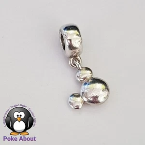 Genuine Pandora Charm Mickey Mouse Head Icon Silver Dangle 791434 - Picture 1 of 7