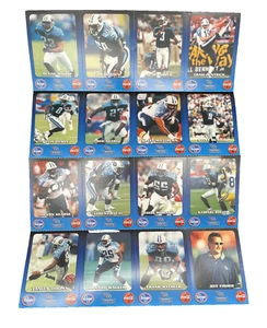 Tennessee Titans Coca Cola Kroger 16 Uncut Trading Card Set 1999 McNair - Picture 1 of 8