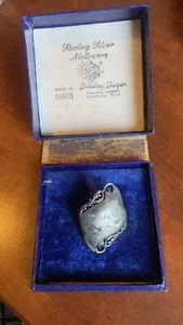 Vintage Siam Sterling Splitter Nelloware Brosche/Anstecknadel königliches Gefäß - Bild 1 von 9