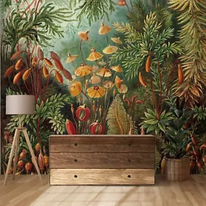 Tropical Exotic Jungle wall mural Vintage Self-adhesive or Regular art wallpaper - Picture 1 of 12