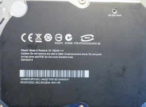 HTS543232L9SA0 (B) PN:0A72032 MLC:DA2834 Apple#655-1442D 250gb Sata Laptop Drive - Picture 1 of 1
