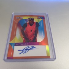 2022-23 Leaf Vivid JJ Taylor Card #BA-JJT! ORANGE PARALLEL SSP - #'d 8/10! (F1)
