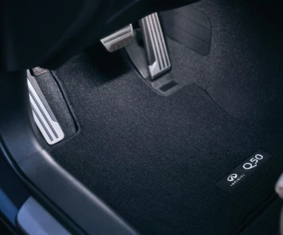 2018-2023 Infiniti Q50 OEM Genuine Carpeted Floor mats set-4pc Black G4900-4HB4E - Image 1 of 4