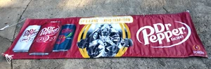 SELTEN 2015 DR PEPPER COLLEGE FOOTBALL VINYL-BANNER GROSS 10' X 3' GARAGE MANCAVE - Bild 1 von 10