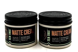 GIBS Tea Tree Matte Cream High Hold Matte Finish 4 oz-2 Pack - Picture 1 of 1