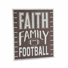 Faith Family Football Sign, All Seasons, Home Decor, Wall Decor, 1 Piece