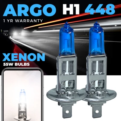 H1 Xenon 55w Super White Car Halogen Headlight Bulbs 448 Fog Light 12v - Image 1 of 4