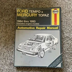 Haynes Automotive Repair Manual Book, 36078 1984-1993 Ford Tempo Mercury Topaz - Picture 1 of 2