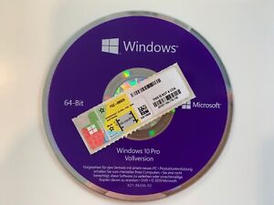 Microsoft Windows 10 Pro - Key - 32/64 Bit - 1 Produktschlüssel DVD