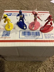 4 mini figuras Mighty Morphin Power Rangers MMPR 1994 Saban adornos para pasteles KK - Imagen 1 de 5