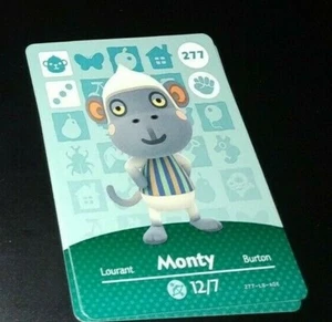 Animal Crossing Amiibo Karten Serie 3 277 Monty Daniel  - Picture 1 of 1