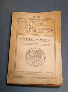 1915 Oregon Almanac Official Pamphlet - Picture 1 of 5
