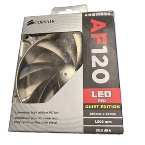 Corsair AF120 RED LED Quiet Edition PC Case Ventilatore [Ventilatore Classico] - Foto 1 di 2
