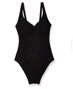 Profile by Gottex Women's Standard Center Gathering V-Neck One Piece Swimsuit 8 - Picture 1 of 3