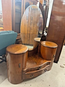 1930s Art Deco Shrager Brothers Dressing Table – Walnut Kidney Design, RARE - Picture 1 of 18