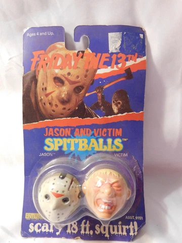 Entertech Jason and Victim Spit Balls FRIDAY the 13th Vintage 1989 Cover