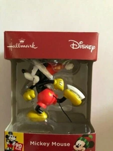 NUEVO EN CAJA SELLO MICKEY MOUSE PATINAJE ADORNO DE NAVIDAD - Imagen 1 de 3