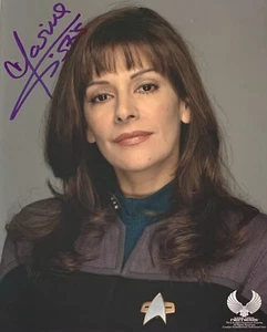 Marina Sirtis HAND SIGNED STAR TREK NEMESIS 10x8 Convention Photograph IN PERSON - Picture 1 of 1