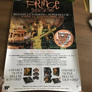 PRINCE - SIGN OF THE TIME - RARE POSTER / STICKER PROMO 58X60 CM!!!! - Imagen 1 de 1
