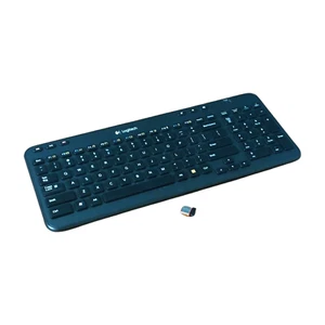 Logitech K360 820-004111 Wireless Matte Keyboard with Receiver - Picture 1 of 4