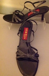 Women’s Vaneli 8 Black Patent Leather Sandals - Picture 1 of 12