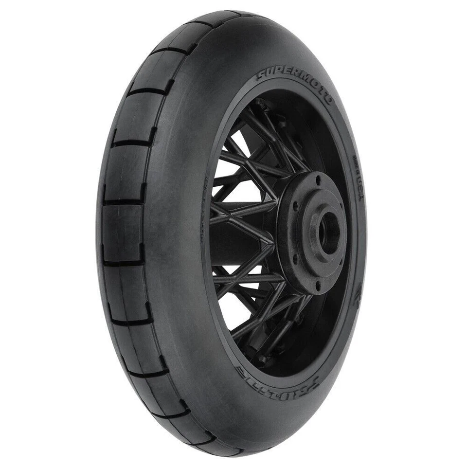 Pro-Line 1/4 Supermoto Rear Tire - Black - PRO10223-10