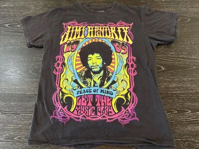 Jimi Hendrix - Peace of Mind•Let The Music Play, Blk. T-Shirt, Small, PO-Good - Image 1 of 4