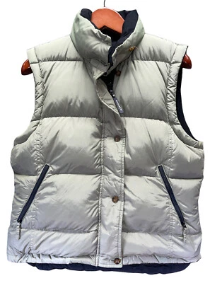 Chaleco acolchado reversible Woolrich Duck Downs verde negro para mujer talla S Foto 1 de 4