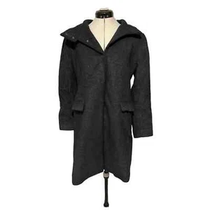 Banana Republic Dark Gray Wool Blend Winter Coat Small - Picture 1 of 5