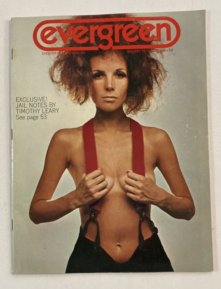 Evergreen Review Magazine Counterculture Jan 1971 Tomothy Leary Eldrige Cleaver - Image 1 of 4