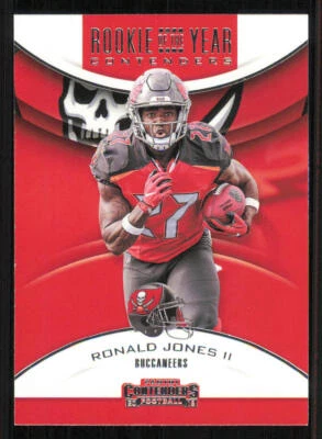2018 Panini Contenders Rookie of the Year Contenders #13 Ronald Jones II - Image 1 of 2