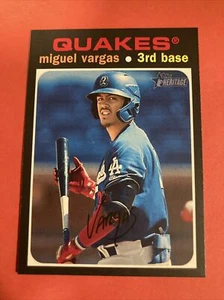 2020 Topps Heritage Minor League - Miguel Vargas - 2022 LA Dodgers Rookie #96 - Bild 1 von 4