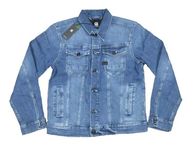 G-Star Raw Men's Faded Santorini Blue Arc 3D Burten Stretch Slim Denim Jacket - Image 1 of 4