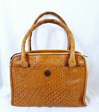 Patricia Nash Handbag Italian Leather Brown With Tassels
