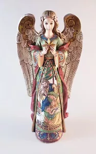 Joseph Studio Angelo che tiene stella con murale Sacra Famiglia su abito-27061 - Foto 1 di 7