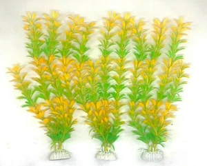 (5 Pack) 11" Artificial Aquarium Plant Plastic Decoration - Fast Shipping! - Picture 1 of 2