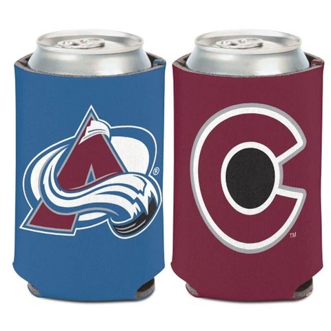 Colorado Avalanche 12oz Two Sided Can Cooler [NEW] NHL Coozie Koozie Beer Drink Cover