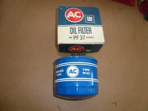 VINTAGE AC PF-37 OIL FILTER 1975 OLDSMOBILE STARFIRE BUICK SKYHAWK V6 GM NOS - Picture 1 of 3