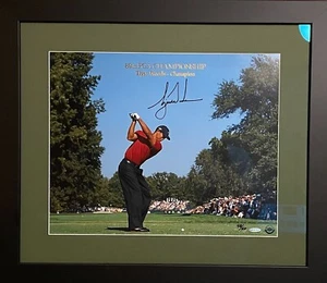 Tiger Woods RARE 48/50 UDA COA "89th PGA Championship" 20x16 museum glass framed - Picture 1 of 7