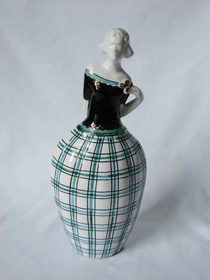 Signed “Boschi - Faenza” (Italy) Mid-Century 10" Ceramic Figurine 1950s–60s - Image 1 of 4