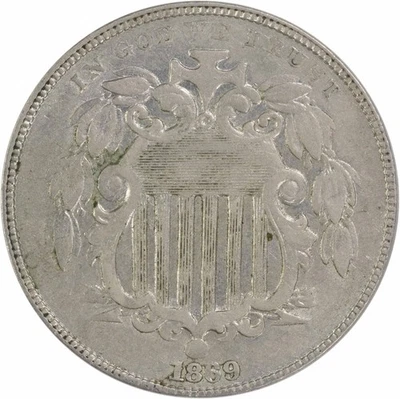 1869 Shield Nickel EF Uncertified #802 - Image 1 of 2