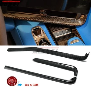 Carbon Interior Kit Dash Trim Cover For Corvette C8 Stingray Coupe Z51 Z06 2020+ - Picture 1 of 15