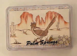 Sealed Vintage Back’s Stamp Playing Cards Desert Bird Cactus Made Hong Kong NOS - Bild 1 von 2