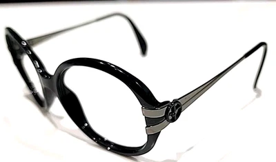 Giorgio Armani GA777/S 无镜片黑色超大太阳镜框 56-18 130 — 第 1/4 张图片