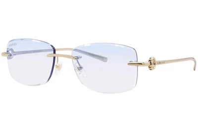 古驰 GG1703O 定制蓝色渐变色 Tinted Transition 蓝宝石蓝色闪光灯 Mir。 Facet — 第 1/4 张图片