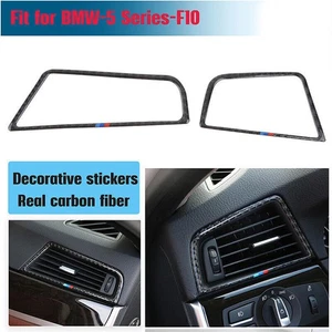 FOR BMW F10 2016 2011-17 Carbon Fiber Dashboard Air Vent Outlet Frame Interior - Picture 1 of 6